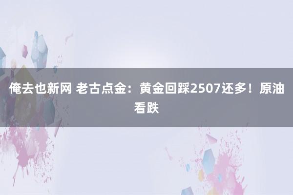 俺去也新网 老古点金：黄金回踩2507还多！原油看跌