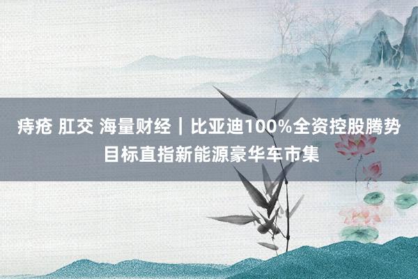 痔疮 肛交 海量财经｜比亚迪100%全资控股腾势 目标直指新能源豪华车市集