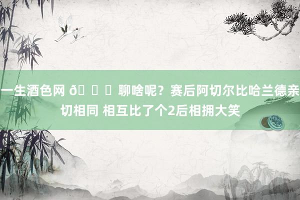一生酒色网 😂聊啥呢？赛后阿切尔比哈兰德亲切相同 相互比了个2后相拥大笑
