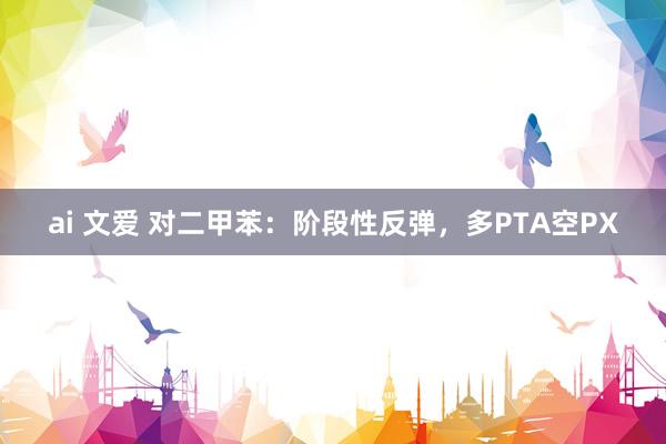 ai 文爱 对二甲苯：阶段性反弹，多PTA空PX