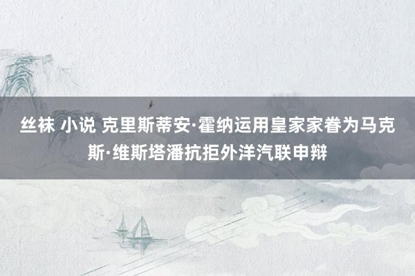丝袜 小说 克里斯蒂安·霍纳运用皇家家眷为马克斯·维斯塔潘抗拒外洋汽联申辩