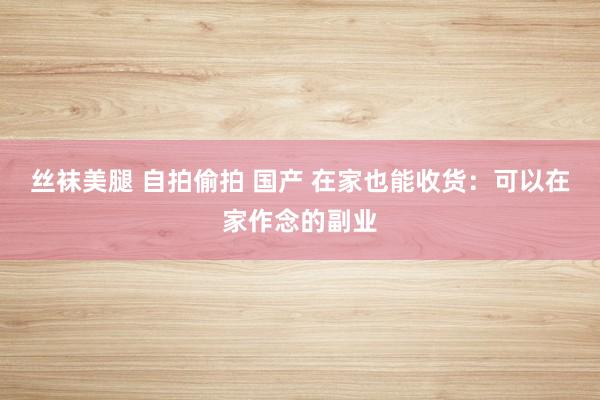 丝袜美腿 自拍偷拍 国产 在家也能收货：可以在家作念的副业