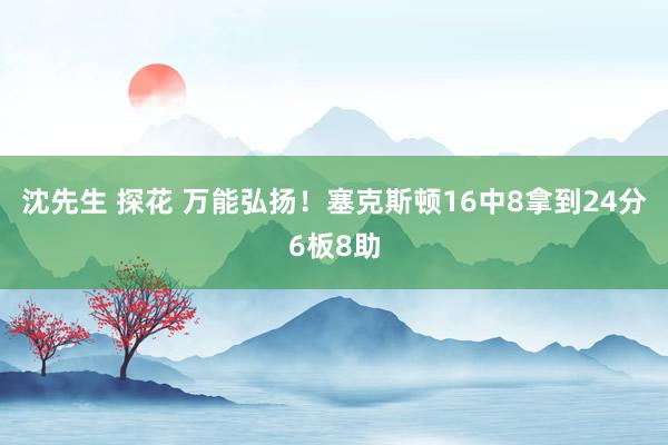 沈先生 探花 万能弘扬！塞克斯顿16中8拿到24分6板8助