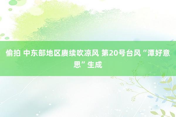偷拍 中东部地区赓续吹凉风 第20号台风“潭好意思”生成
