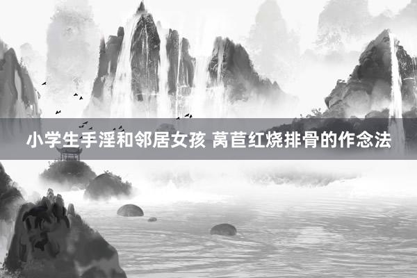 小学生手淫和邻居女孩 莴苣红烧排骨的作念法