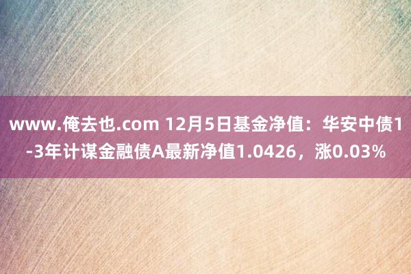 www.俺去也.com 12月5日基金净值：华安中债1-3年计谋金融债A最新净值1.0426，涨0.03%