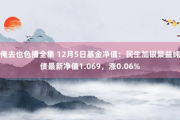 俺去也色播全集 12月5日基金净值：民生加银聚益纯债最新净值1.069，涨0.06%