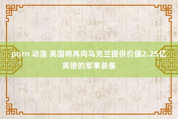 porn 动漫 英国将再向乌克兰提供价值2.25亿英镑的军事装备