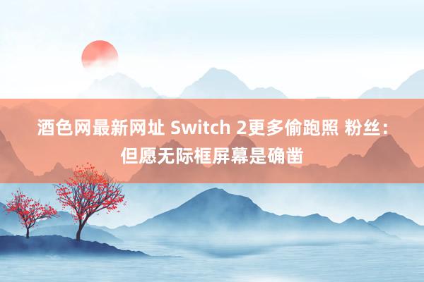 酒色网最新网址 Switch 2更多偷跑照 粉丝：但愿无际框屏幕是确凿