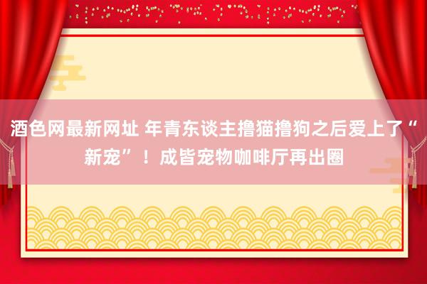 酒色网最新网址 年青东谈主撸猫撸狗之后爱上了“新宠” ！成皆宠物咖啡厅再出圈