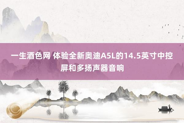 一生酒色网 体验全新奥迪A5L的14.5英寸中控屏和多扬声器音响