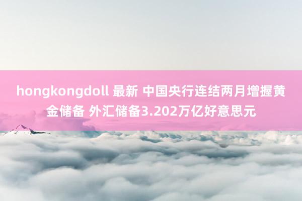 hongkongdoll 最新 中国央行连结两月增握黄金储备 外汇储备3.202万亿好意思元