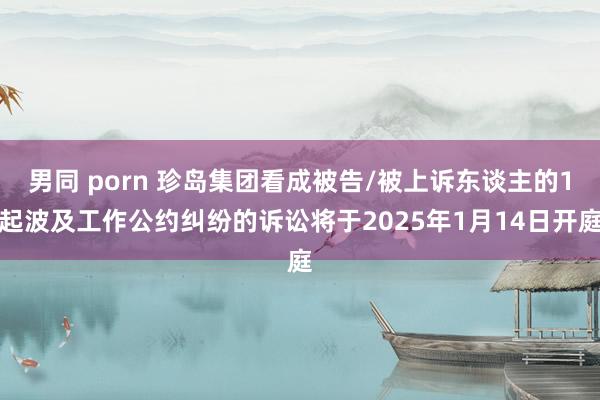 男同 porn 珍岛集团看成被告/被上诉东谈主的1起波及工作公约纠纷的诉讼将于2025年1月14日开庭