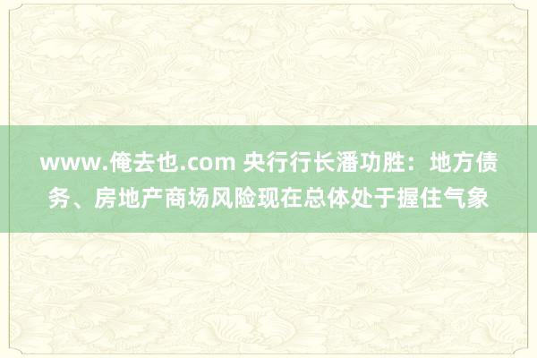 www.俺去也.com 央行行长潘功胜：地方债务、房地产商场风险现在总体处于握住气象