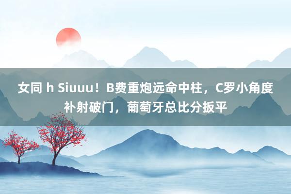 女同 h Siuuu！B费重炮远命中柱，C罗小角度补射破门，葡萄牙总比分扳平
