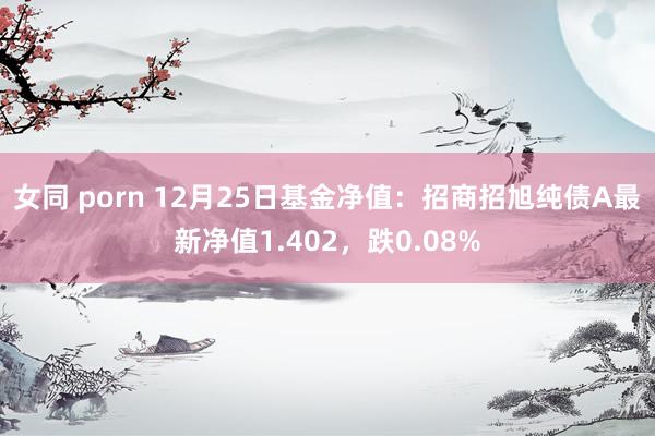 女同 porn 12月25日基金净值：招商招旭纯债A最新净值1.402，跌0.08%