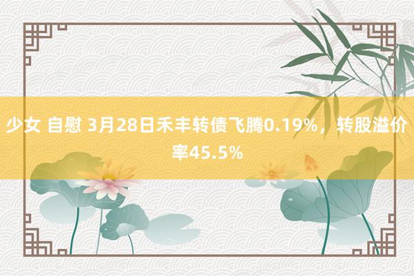 少女 自慰 3月28日禾丰转债飞腾0.19%，转股溢价率45.5%